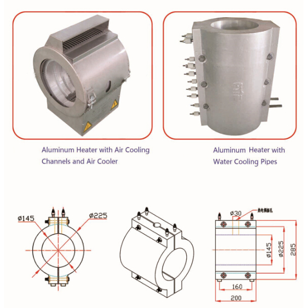 Литой алюминиевый нагреватель