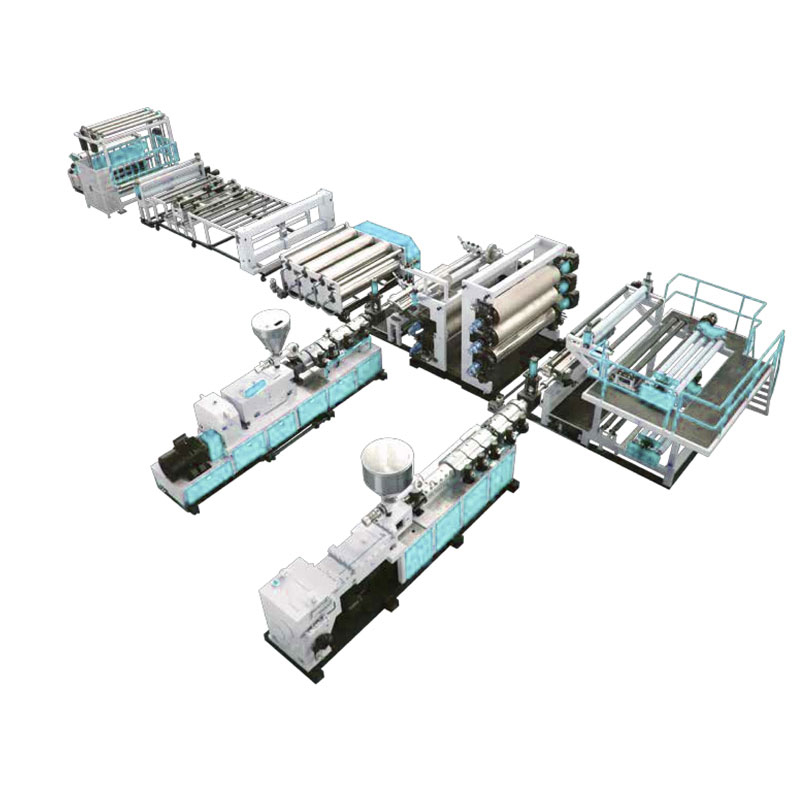 Экструзионная линия для производства водостойких рулонных композитных материалов с высоким содержанием полимеров